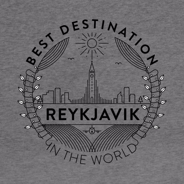 Reykjavik Minimal Badge Design by kursatunsal